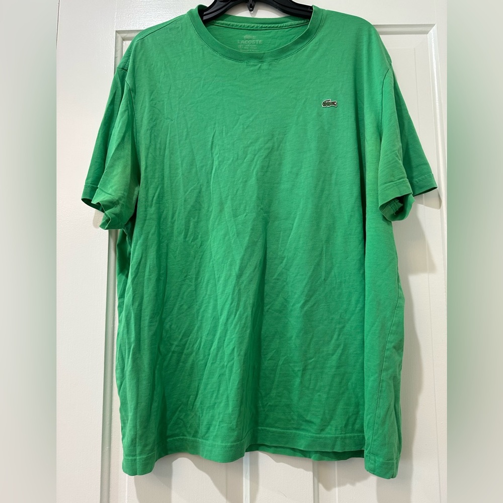 Lacoste Men’s crewneck green t shirt top short sleeve